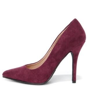 Burgundy Suede Pumps